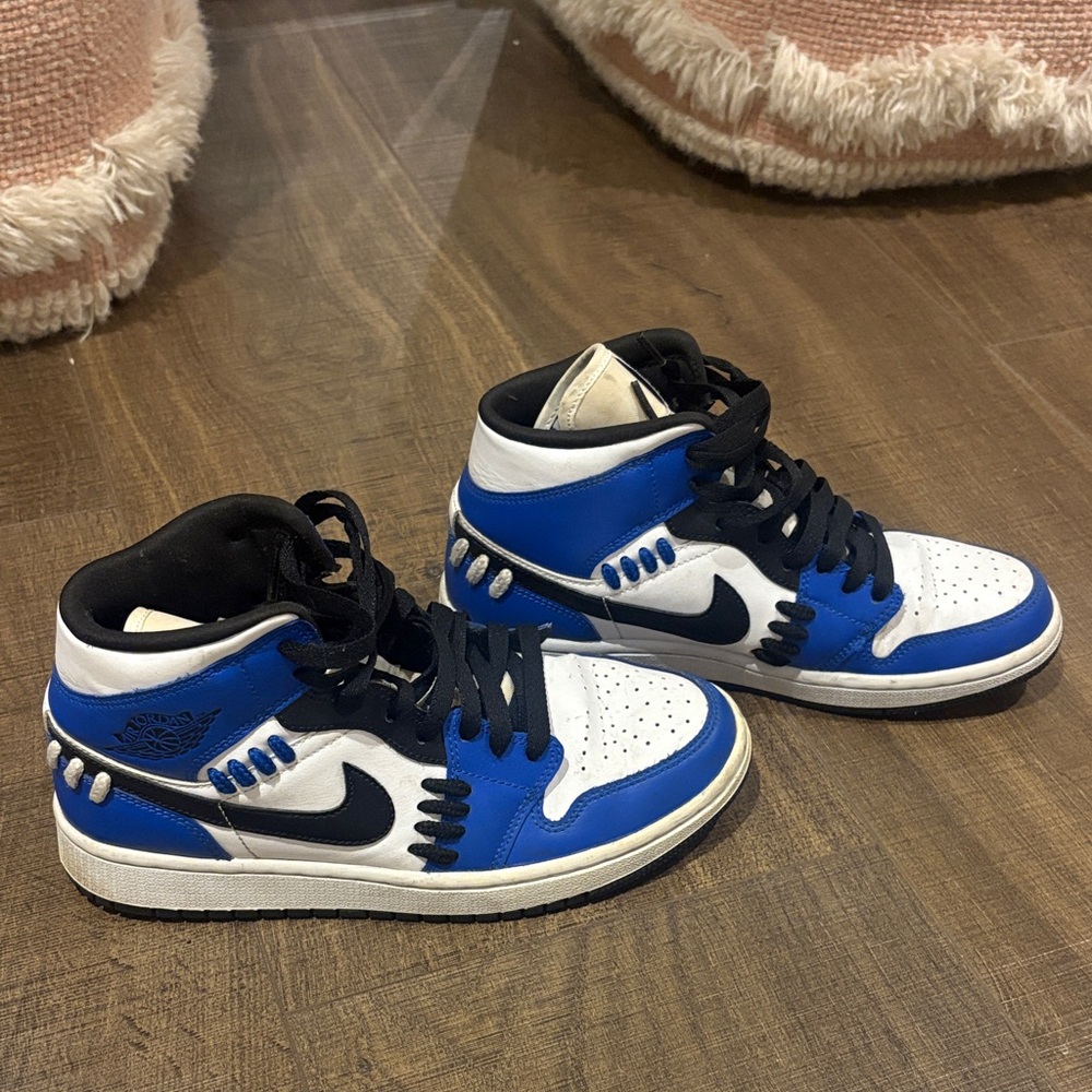 Nike Dunks Blue and White Women's Sisterhood Sneakers